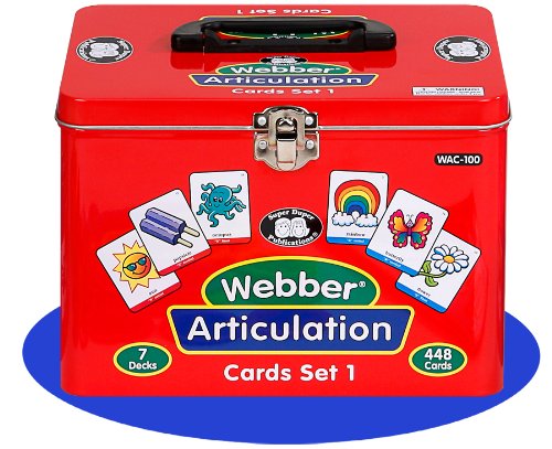 Super Duper Publications Set of 7 Webber Articulation Card Decks (Combo Set 1) Educational Learning Resource for Children