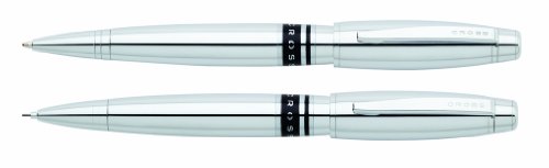 Cross Windsor Ballpoint and 0.7 mm Pencil Set, Polished Chrome (AT0521-3)