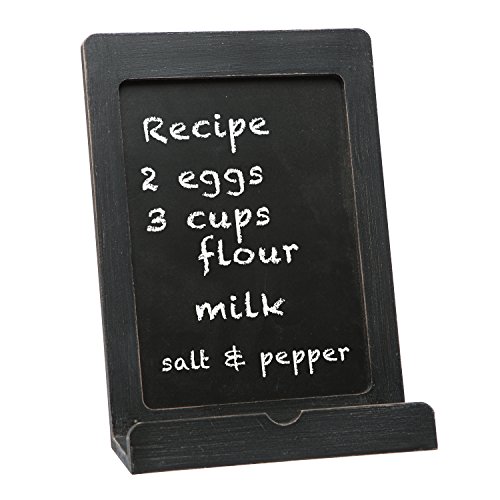 C.R. Gibson QRBH-14197 Wood Tablet/Recipe Book Holder, Black