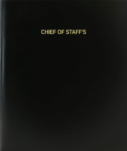 BookFactory® Chief Of Staff's Log Book / Journal / Logbook - 120 Page, 8.5"x11", Black Hardbound