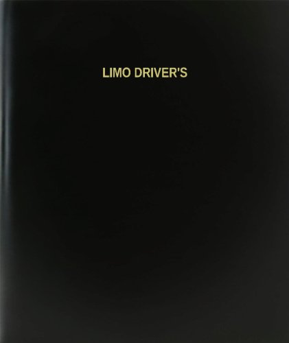 BookFactory Limo Driver's Log Book/Journal/Logbook - 120 Page, 8.5"x11", Black Hardbound (XLog-120-7CS-A-L-Black(Limo