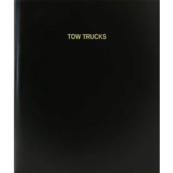 BookFactory Tow Trucks Log Book/Journal/Logbook - 120 Page, 8.5"x11", Black Hardbound (XLog-120-7CS-A-L-Black(Tow Trucks Log