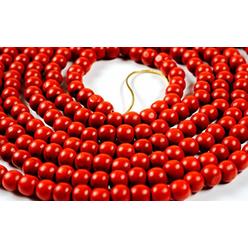 craftmore red bead christmas garland 10 feet