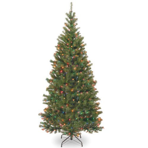 National Tree Company National Tree 7 Foot Aspen Spruce Tree with 400 Multicolor Lights (AP7-301-70)