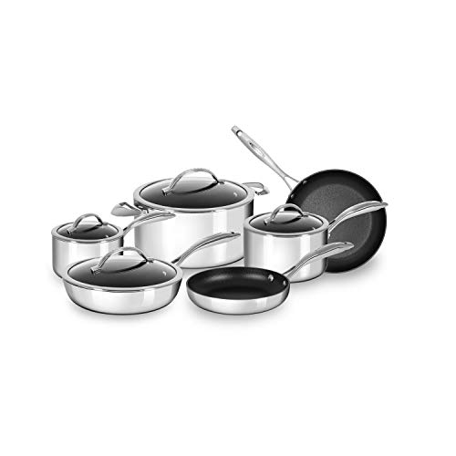 ScanPan Stainless Steel-Aluminum HaptIQ 10-Piece Cookware Set