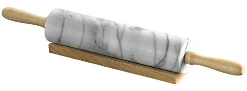 Evco International Creative Home 74000R Marble Rolling Pin, White