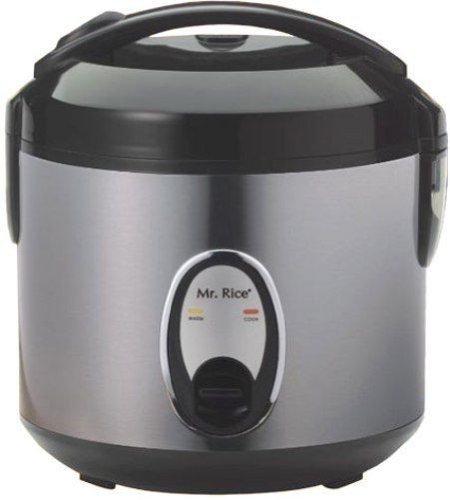 Sunpentown Home Indoor Kitchen 4-Cups Rice Cooker With Stainless Body