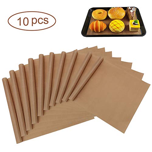 BY KITCHEN Half Sheet Pan Liners, 12x16 Inches, Reusable Baking Parchment  Sheets, Nonstick Cookie Baking Mat, Teflon Baking Sheet for
