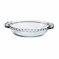 anchor hocking mini pie plate oven basics, glass, 6-inch, clear
