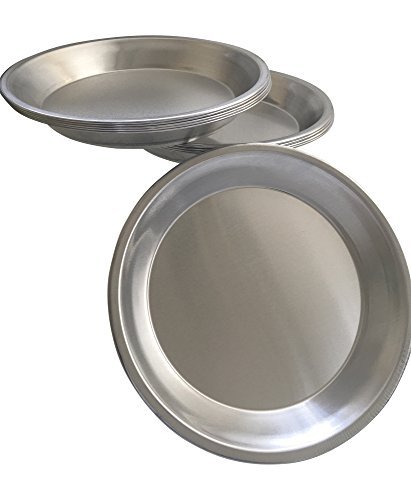 Chicago Metallic Pie Plate Aluminum Metal 9 Inch pan - Set of 10