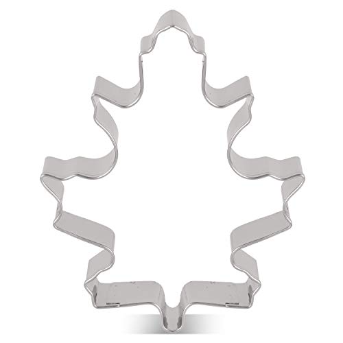 LILIAO Oak Leaf Cookie Cutter for Thanksgiving - 3.5 inches - Stainless Steel