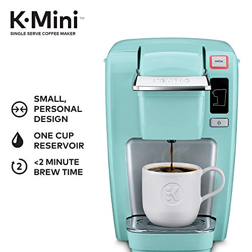 Keurig K15 Coffee Maker, Single Serve K-Cup Pod Coffee Brewer, 6 to 10 oz. Brew Sizes, Oasis