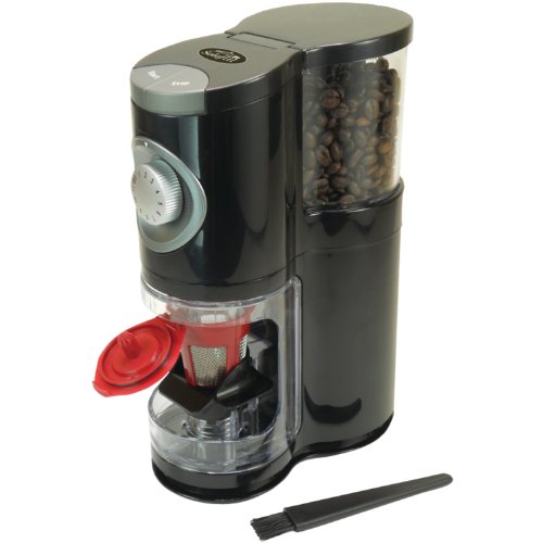 Solofill SOLOGRIND 2-in-1 Automatic Single Serve Coffee Burr Grinder for Coffee Pod
