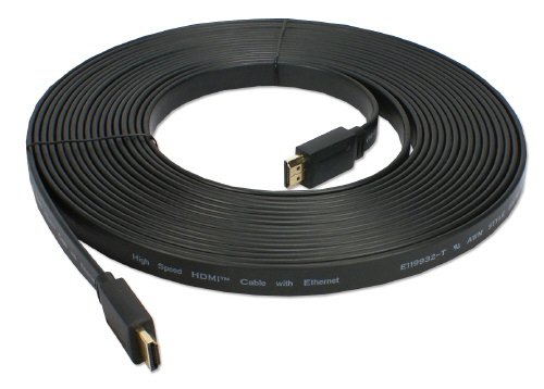 QVS 8 Meter Flat High Speed HDMI with Ethernet (HDF-8M)