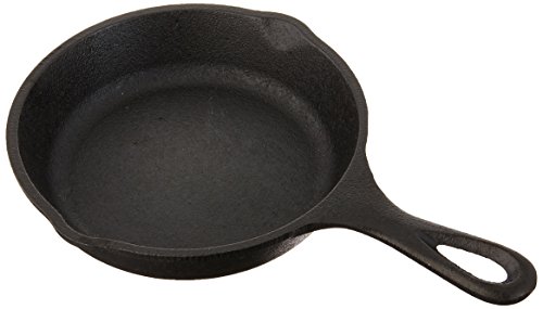 Lodge H5MS Heat Enhanced and Seasoned Cast Iron Mini Skillet, 5-Inch - Pack of 1
