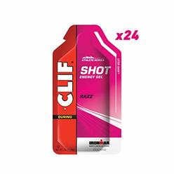 Clif Bar Clif Shot - Energy Gels - Razz - (1.2 Ounce Packet, 24 Count)