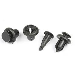 uxcell a13041600ux0077 Black Clips/Rivets/Fastener, 50 Pack