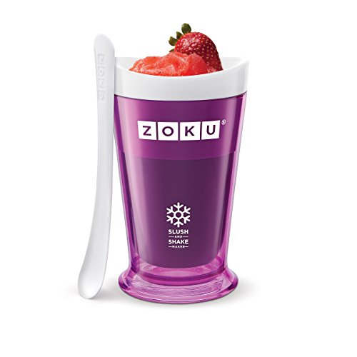 Zoku Slush and Shake Maker, Compact Make and Serve Cup with Freezer Core Creates Single-serving Smoothies, Slushies and