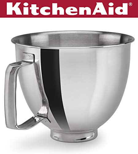 KitchenAid KSM35SSFP Polished Stainless Steel Bowl with Handle, Metallic