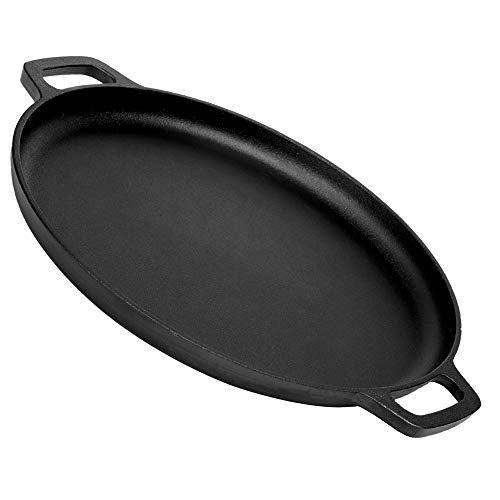 Cuisinel Pre-Seasoned Cast Iron Pizza and Baking Pan (13.5 Inch