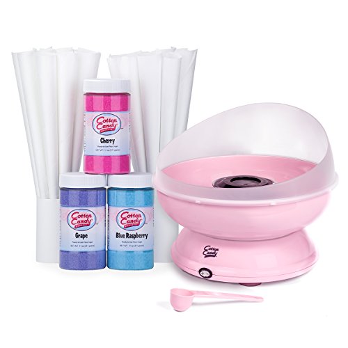 Cotton Candy Express CC1000-S Cotton Candy Machine with 3 Sugar Pack - Cherry, Grape, Blue Raspberry