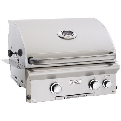 American Outdoor Grill 24" Built-In Natural Gas Grill with Rotisserie and Light