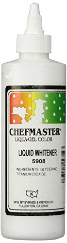 Chef Master Chefmaster Liquid Whitener Food Color, 16-Ounce, White