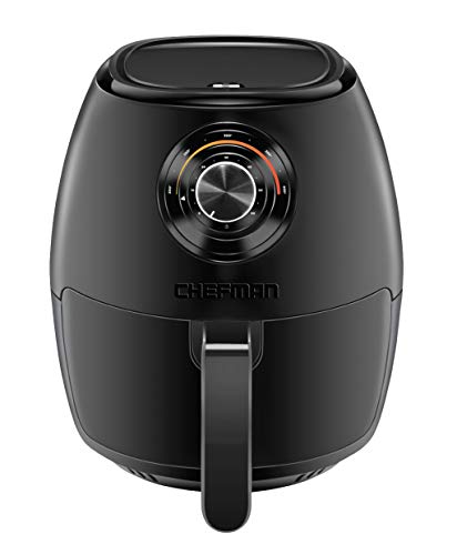 Chefman TurboFry 3.6 Quart Air Fryer Oven w/ Dishwasher Safe Basket and Dual Control Temperature, 60 Minute Timer & 15 Cup