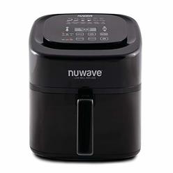 NuWave Brio 6 Quart Digital Air Fryer - Black with NuWave Brio Air Fryer with 3 Piece Gourmet Accessory Kit