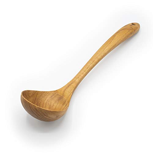 FAAY Ladle, Serving Ladle, Cooking/Kitchen Ladle | 100% Eco Friendly, Non Toxic Server Gravy Ladle, Wooden Kitchen Tool, Hand