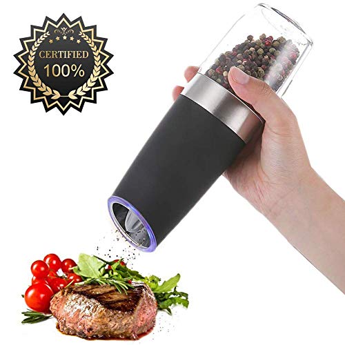 Sweet Alice Electric Pepper Grinder or Salt Mill with Adjustable Coarseness Automatic  Grinder Battery Powered Suitable for Grinding
