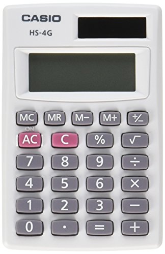 Casio HS-4G Handheld Solar Calculator