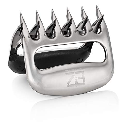 EZ Shredding Claws Stainless Steel Bear Claw Meat Shredders for BBQ. Perfect for shredding Pulled Pork, Poultry or just