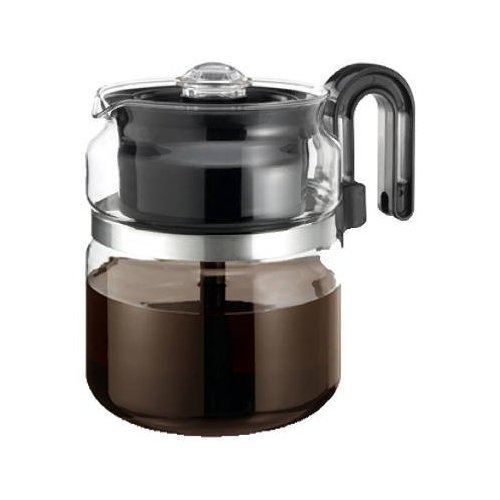 Medelco One-All Stovetop Percolator 8 Cup 7 in. Dia. X 5.6 in. H Black Handle