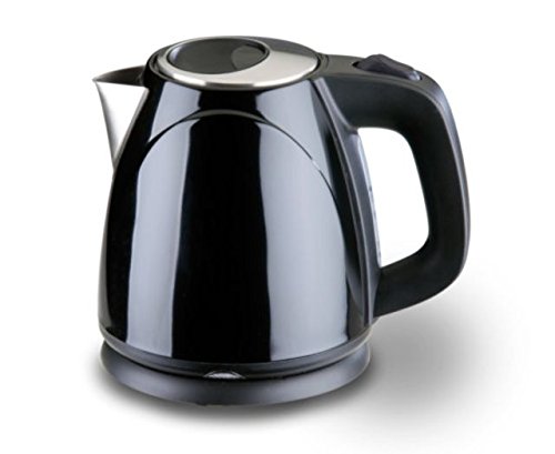 Chef'sChoice 673 Cordless Compact Electric Kettle Features Boil Dry Protection & Auto Shut Off Easy Pour, 1-Liter, Black
