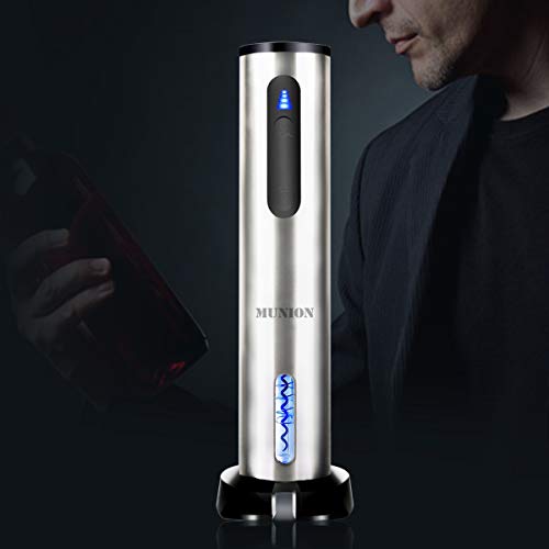 MUNION Electric Wine Opener Automatic Corkscrew Wine Opener with Foil Cutter
