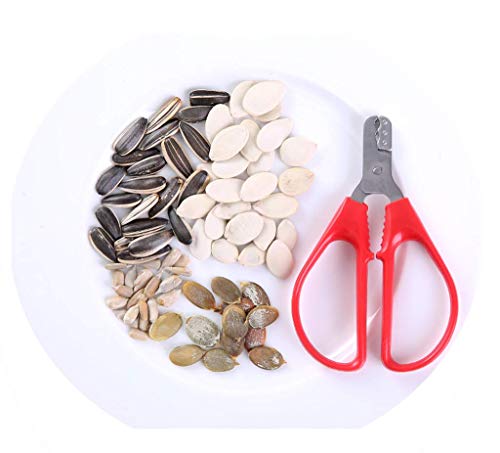 sleeri Melon Seed Cracker Plier Scissors, Sunflower Seeds Plier Scissor Opener - Seed Cracker Sheller Opener Peeling Pliers for