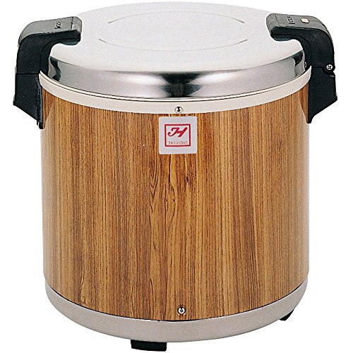 TableTop King Thunder Group SEJ21000 50 Cup Rice Warmer with Wood Grain Finish - 120V