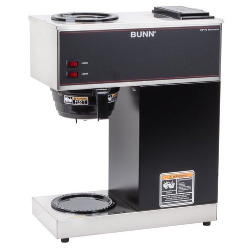 Bunn VPR 12 Cup Pourover Coffee Brewer with 2 Warmers - 120V (Bunn 33200.0000)
