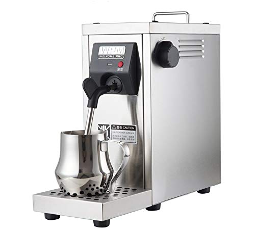 Hanchen Commercial Milk Frother, Automatic Milk Steamer Electric Coffee  Frothing Machine 800ml Professional Double Hole Pump
