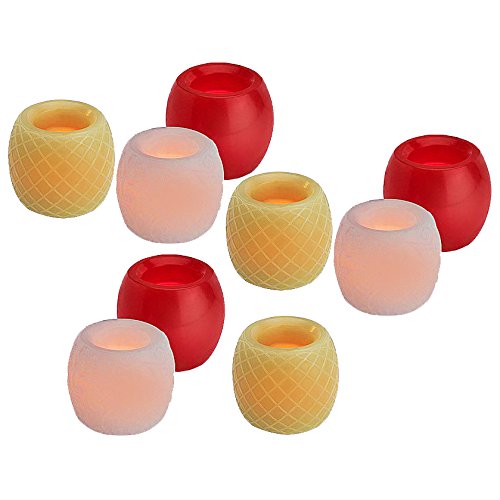 Candle Impressions Real Wax Flameless Hurricane LED Candle Gift Set - Includes Timer, Batteries and Gift Boxes - 3 Gift Set
