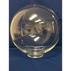 Coffeesoft 12" CLEAR Acrylic Plastic Light Round Globe Lamp fixture