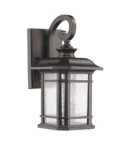 Chloe Lighting CH22021RB13-OD1 "Franklin" Transitional 1-Light Rubbed Bronze Outdoor Wall Sconce 12.75" Height