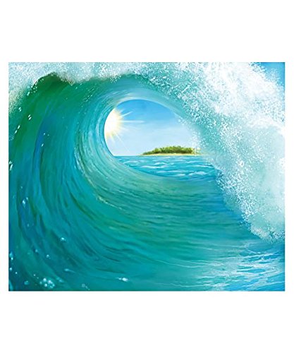 Beistle 52151 Surf Wave Insta Mural, 5-Feet by 6-Feet