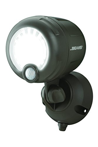 Mr. Beams MB360XT-Brn-01-00 Wireless 200 Lm Battery-Operated Outdoor Motion-Sensor-Activated LED Spotlight, Brown