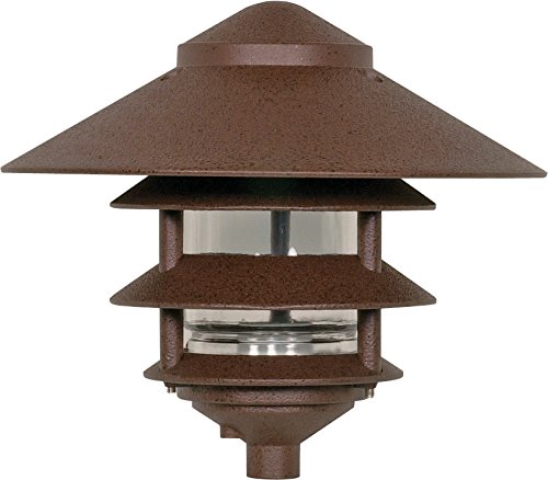 Nuvo Lighting SF76/637 One Light Three Louver Large Hood 120 Volt Die Cast Aluminum Durable Outdoor Landscape Pathway