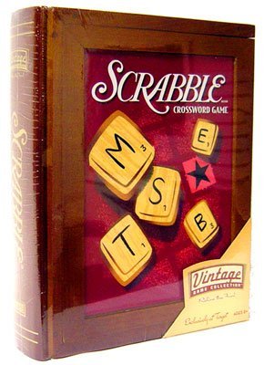 Hasbro Parker Brothers Vintage Game Collection Wooden Book Box Scrabble