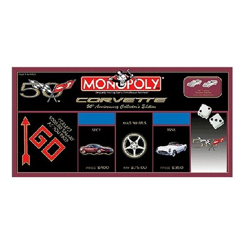 USAOPOLY Corvette 50th Anniversary Collector's Edition Monopoly Board Game