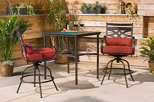Hanover MCLRDN3PCBRSW2-CHL Montclair, Red Outdoor Furniture