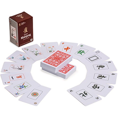 Yellow Mountain Imports Chinese Mahjong (Mah Jong, Mahjongg, Mah-Jongg, Mah Jongg, Majiang) Playing Cards, 144 Cards